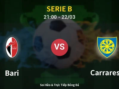 🔴 Trực Tiếp: Bari 0-0 Carrarese – Link Xem Serie B (Full HD)