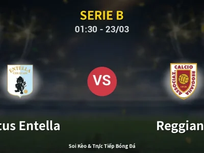 Kết Quả: Virtus Entella 3-0 Reggiana – Highlight & Bàn Thắng | Serie B