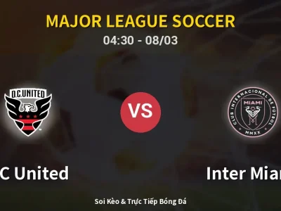 Kết Quả: DC United 1-2 Inter Miami – Highlight & Bàn Thắng | Major League Soccer