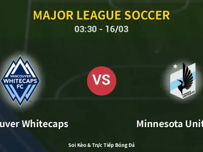 Soi Kèo Vancouver Whitecaps vs Minnesota United FC – 03:30 16/03 | Nhận Định, Dự Đoán Tỷ Số