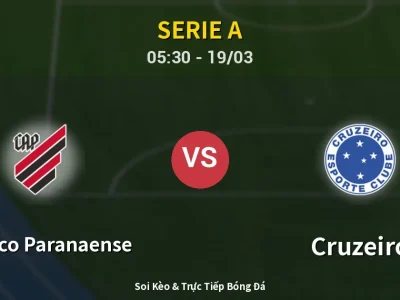 Kết Quả: Atletico Paranaense 2-1 Cruzeiro – Highlight & Bàn Thắng | Serie A