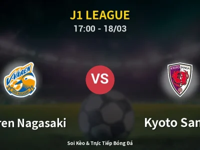 Kết Quả: V-varen Nagasaki 1-2 Kyoto Sanga – Highlight & Bàn Thắng | J1 League