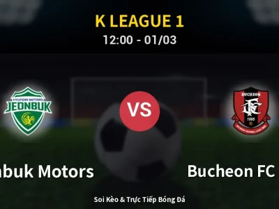 Kết Quả: Jeonbuk Motors 2-3 Bucheon FC 1995 – Highlight & Bàn Thắng | K League 1