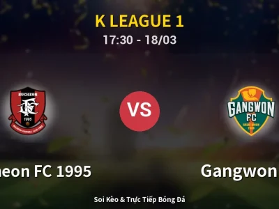 Kết Quả: Bucheon FC 1995 0-0 Gangwon FC – Highlight & Bàn Thắng | K League 1