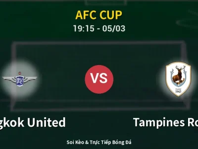 Kết Quả: Bangkok United 2-1 Tampines Rovers – Highlight & Bàn Thắng | AFC Cup