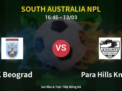 Kết Quả: FK Beograd 5-0 Para Hills Knights – Highlight & Bàn Thắng | South Australia NPL