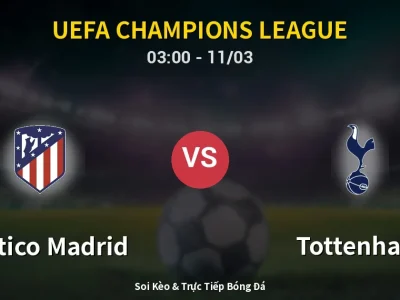 Kết Quả: Atletico Madrid 5-2 Tottenham – Highlight & Bàn Thắng | UEFA Champions League