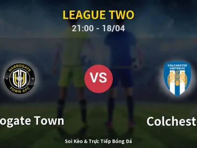 Soi Kèo Harrogate Town vs Colchester – 21:00 18/04 | Nhận Định, Dự Đoán Tỷ Số