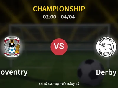 Kết Quả: Coventry 3-2 Derby – Highlight & Bàn Thắng | Championship