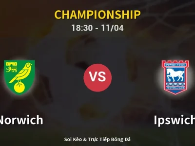 Soi Kèo Norwich vs Ipswich – 18:30 11/04 | Nhận Định, Dự Đoán Tỷ Số