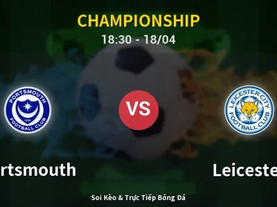 Soi Kèo Portsmouth vs Leicester – 18:30 18/04 | Nhận Định, Dự Đoán Tỷ Số