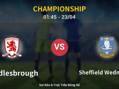 Kết Quả: Middlesbrough 1-0 Sheffield Wednesday – Highlight & Bàn Thắng | Championship