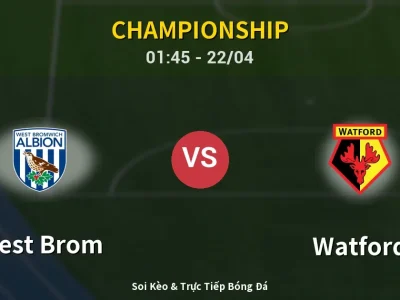 Kết Quả: West Brom 3-0 Watford – Highlight & Bàn Thắng | Championship