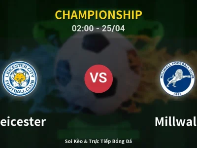 🔴 Trực Tiếp: Leicester 0-0 Millwall – Link Xem Championship (Full HD)