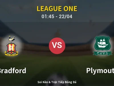 Kết Quả: Bradford 1-1 Plymouth – Highlight & Bàn Thắng | League One