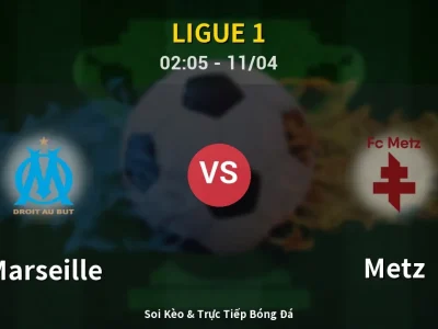 Soi Kèo Marseille vs Metz – 02:05 11/04 | Nhận Định, Dự Đoán Tỷ Số