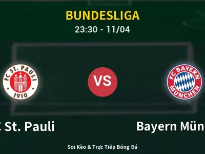 Soi Kèo FC St. Pauli vs Bayern München – 23:30 11/04 | Nhận Định, Dự Đoán Tỷ Số