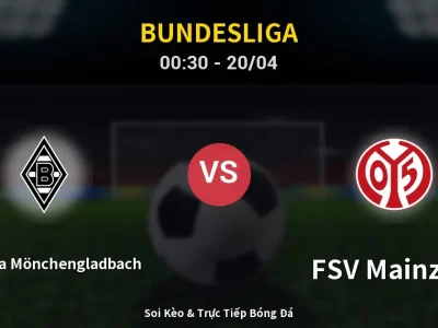Kết Quả: Borussia Mönchengladbach 1-1 FSV Mainz 05 – Highlight & Bàn Thắng | Bundesliga