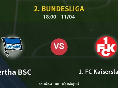 Soi Kèo Hertha BSC vs 1. FC Kaiserslautern – 18:00 11/04 | Nhận Định, Dự Đoán Tỷ Số