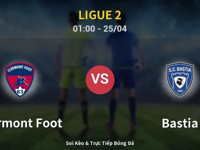 🔴 Trực Tiếp: Clermont Foot 1-0 Bastia – Link Xem Ligue 2 (Full HD)