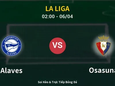 Kết Quả: Alaves 2-2 Osasuna – Highlight & Bàn Thắng | La Liga