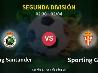 Kết Quả: Racing Santander 3-1 Sporting Gijon – Highlight & Bàn Thắng | Segunda División