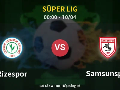 Kết Quả: Rizespor 4-1 Samsunspor – Highlight & Bàn Thắng | Süper Lig