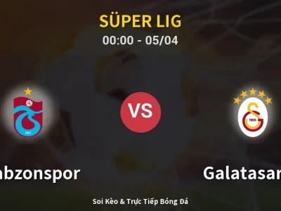 Kết Quả: Trabzonspor 2-1 Galatasaray – Highlight & Bàn Thắng | Süper Lig