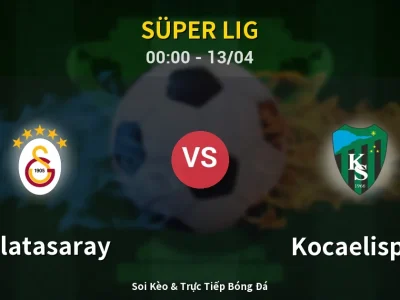 Kết Quả: Galatasaray 1-1 Kocaelispor – Highlight & Bàn Thắng | Süper Lig