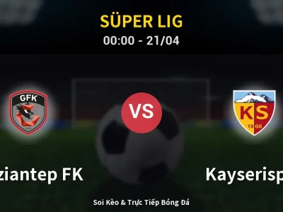 Kết Quả: Gaziantep FK 3-0 Kayserispor – Highlight & Bàn Thắng | Süper Lig