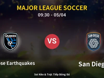 Kết Quả: San Jose Earthquakes 3-0 San Diego – Highlight & Bàn Thắng | Major League Soccer
