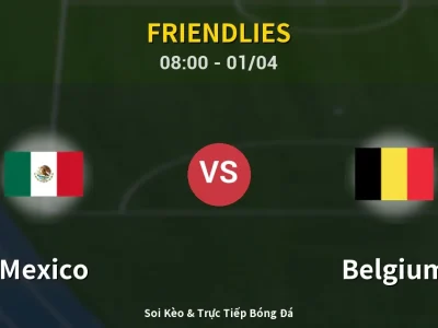 Kết Quả: Mexico 1-1 Belgium – Highlight & Bàn Thắng | Friendlies