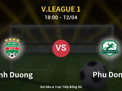 🔴 Trực Tiếp: Binh Duong 1-1 Phu Dong – Link Xem V.League 1 (Full HD)