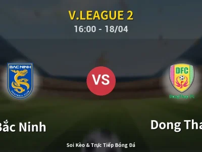 🔴 Trực Tiếp: Bắc Ninh 0-0 Dong Thap – Link Xem V.League 2 (Full HD)