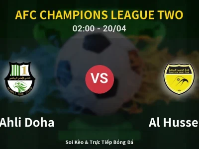 Kết Quả: Al Ahli Doha 3-1 Al Hussein – Highlight & Bàn Thắng | AFC Champions League Two