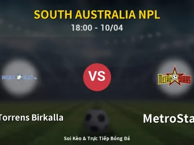 Kết Quả: West Torrens Birkalla 0-0 MetroStars – Highlight & Bàn Thắng | South Australia NPL