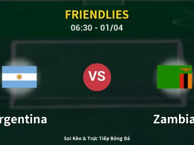 Kết Quả: Argentina 5-0 Zambia – Highlight & Bàn Thắng | Friendlies