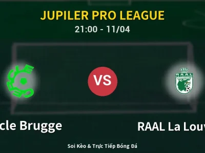 Soi Kèo Cercle Brugge vs RAAL La Louvière – 21:00 11/04 | Nhận Định, Dự Đoán Tỷ Số