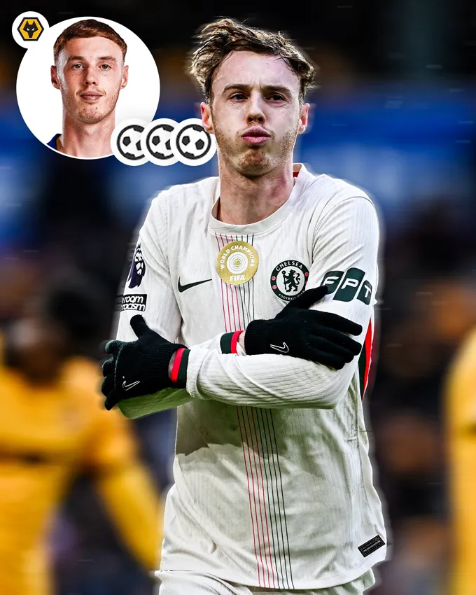 Cole Palmer lập hat-trick ấn tượng cho Chelsea trước Wolves