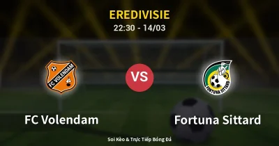 FC Volendam vs Fortuna Sittard 14/03