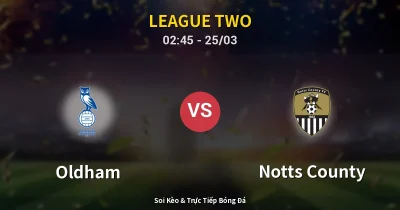 Oldham vs Notts County 25/03
