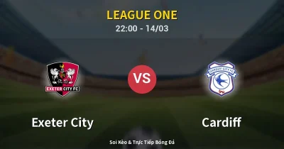 Exeter City vs Cardiff 14/03