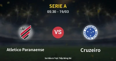 Atletico Paranaense vs Cruzeiro 19/03