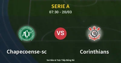 Chapecoense-sc vs Corinthians 20/03