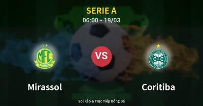 Mirassol vs Coritiba 19/03