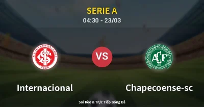 Internacional vs Chapecoense-sc 23/03