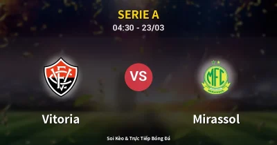 Vitoria vs Mirassol 23/03