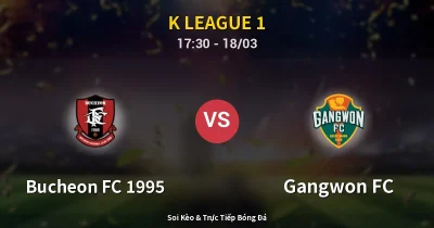 Bucheon FC 1995 vs Gangwon FC 18/03