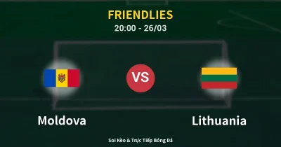 Moldova vs Lithuania 26/03