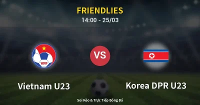 Vietnam U23 vs Korea DPR U23 25/03